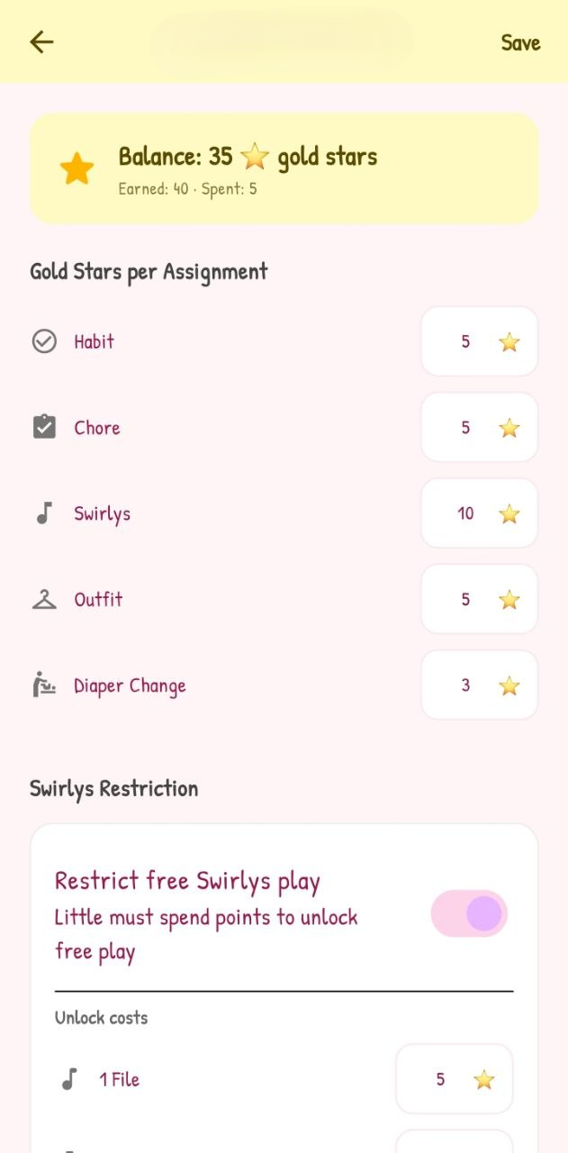 Gold Stars & Rewards