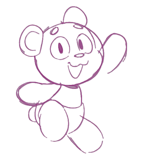 Stuffie waving hello